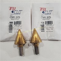 (2) TRU CUT Drill Bits CM1.375