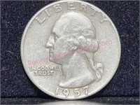 1957-D Washington Silver Quarter (90% silver)