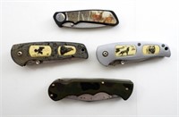 (4) CAMPING RANGER STYLE KNIFE LOT