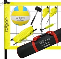 Zdgao Portable Volleyball Net System  Yellow