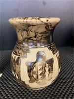 Native American Horse Hair Vase