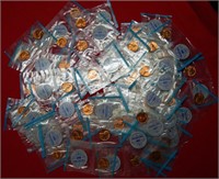 (50) 1964 Lincoln Cents in Orig Cellophane