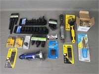 Stanley Crescent Wrench, Sockets, DeWalt Valves