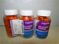 NEW Three Bottles of Melatonin Gummies Exp 8/2024