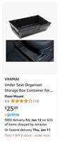 Under Seat Organizer Container for Tesla Model Y