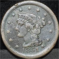 1851 US Large Cent
