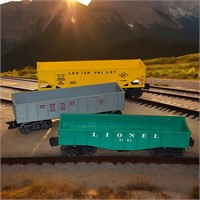 Lot of 3 Vintage Train Cars - Lionel & Louis Marx