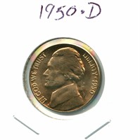 1950-D Jefferson Nickel