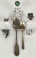 Sterling Silver Spoons & Jewelry