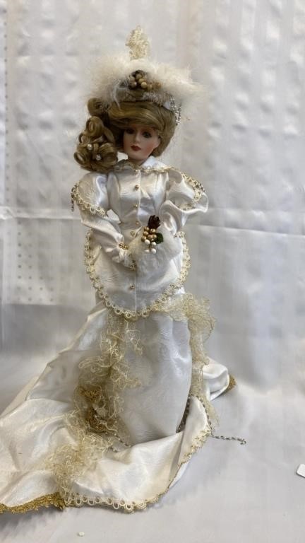 Porcelain doll by Franklin heirloom dolls