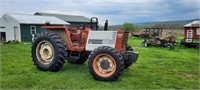 FIAT 580DT Hesston tractor-  with roll bar