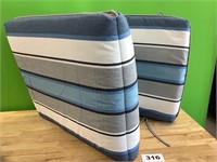 Blue Outdoor Lounge Chair Cushion