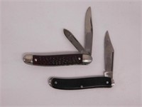 2 USA pocket knives: Single blade - Two blade