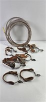 4 Sets of Spurs (Kids & Adults) plus Rope