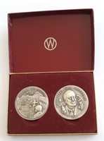 2 - 1oz Silver Longines Medals Prelude to Victory