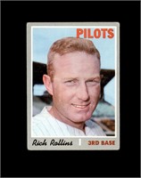 1970 Topps #652 Rick Rollins VG to VG-EX+