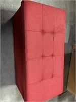 Linen Folding Storage Ottoman Bench
