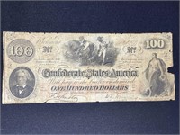 1862 CONFEDERATE $100