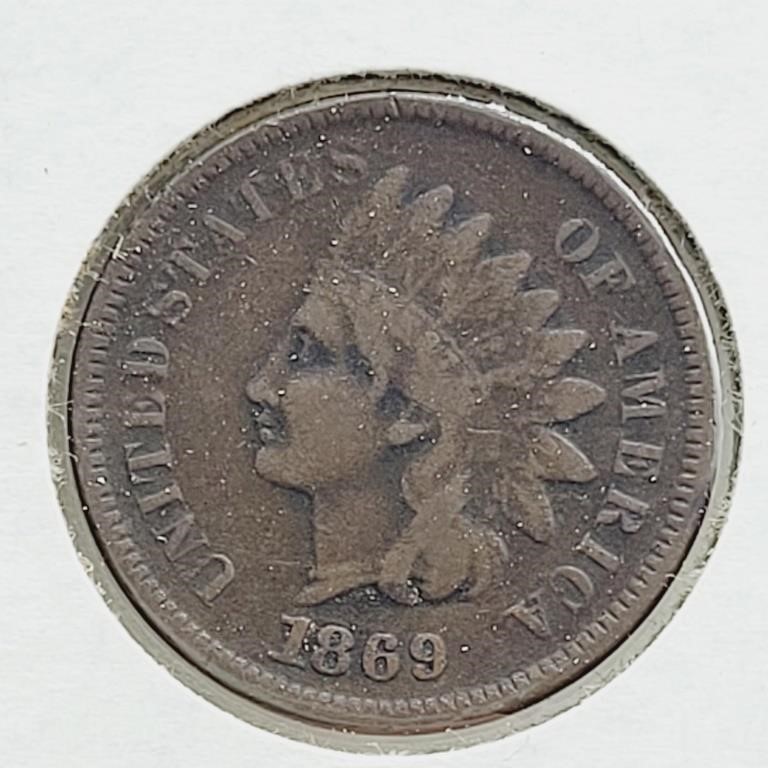 1869 INDIAN HEAD PENNY KEY DATE