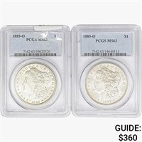 1885-O [2] Morgan Silver Dollar PCGS MS63