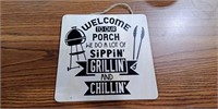 Grillin' and Chillin' Wooden Sign