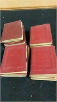 Vintage Little Leather Library Books Red Lot Of