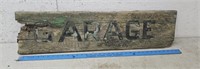 Garage sign