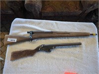 2 vintage Toy Rifles / Guns - Double Barrel &
