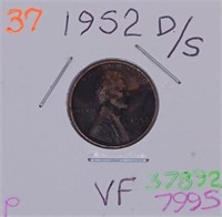 1952-D over S Lincoln Wheat Cent