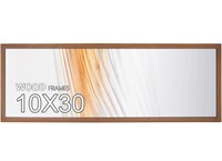 10x30 Poster Frame,30x10 Natural Soild Wood