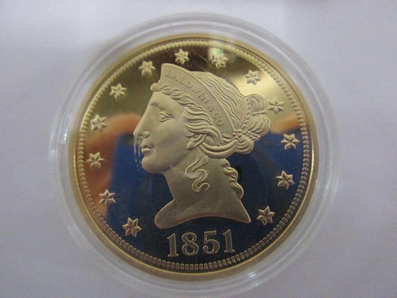 1851 California Gold Rush Replica Coin