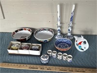 Blue and white porcelain and Asian porcelain lot