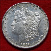 1878 Morgan Silver Dollar 7/8 Tail Feather