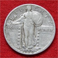 1929 S Standing Liberty Silver Quarter