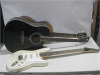 Two Acoustic Guitars & Electric Guitar See Info