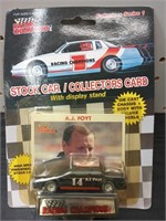 Racing Champions Stock Car/Collectors Card AJ