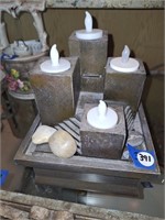 COUNTER FOUNTAIN & FAUX CANDLES (UNTESTED)