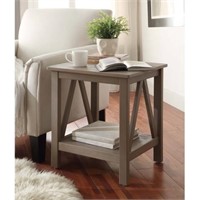 Titian End Table Rustic Gray
