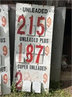 Gasoline price board 36Wx84T