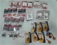 Lot of Asstd NEW Toggle Switches, Connectors etc