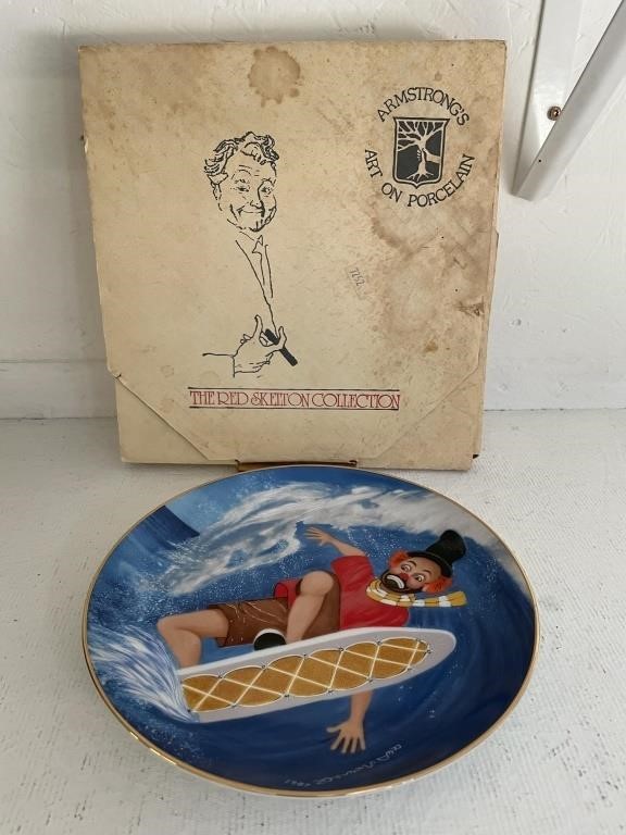 1987 The Red Skelton Collection Clown Plate