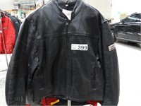 Hardwick Racing Leather Motorcycle Jacket Size M