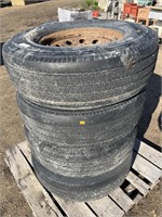 4 trailer tires/rims LT235/85R16 Load range G