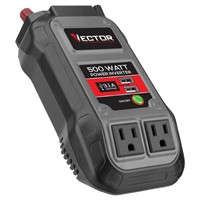 $60  VECTOR 500W Inverter, 2 USB charging