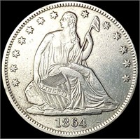 1864-S Seated Liberty Half Dollar CLOSELY