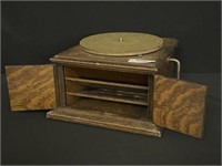 Victor Oak Table Top Record Player
