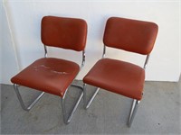 Pair of Retro Chrome Dining Chairs