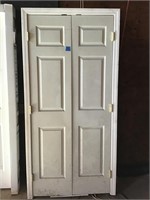 INTERIOR 3 ft DOUBLE DOOR W CASING, HOLLOW CORE