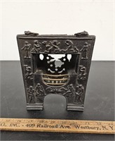 Antique Victorian Cast Iron Miniature Fireplace-