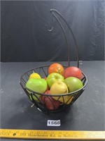 Metal Fruit Basket, Plastic Fruit